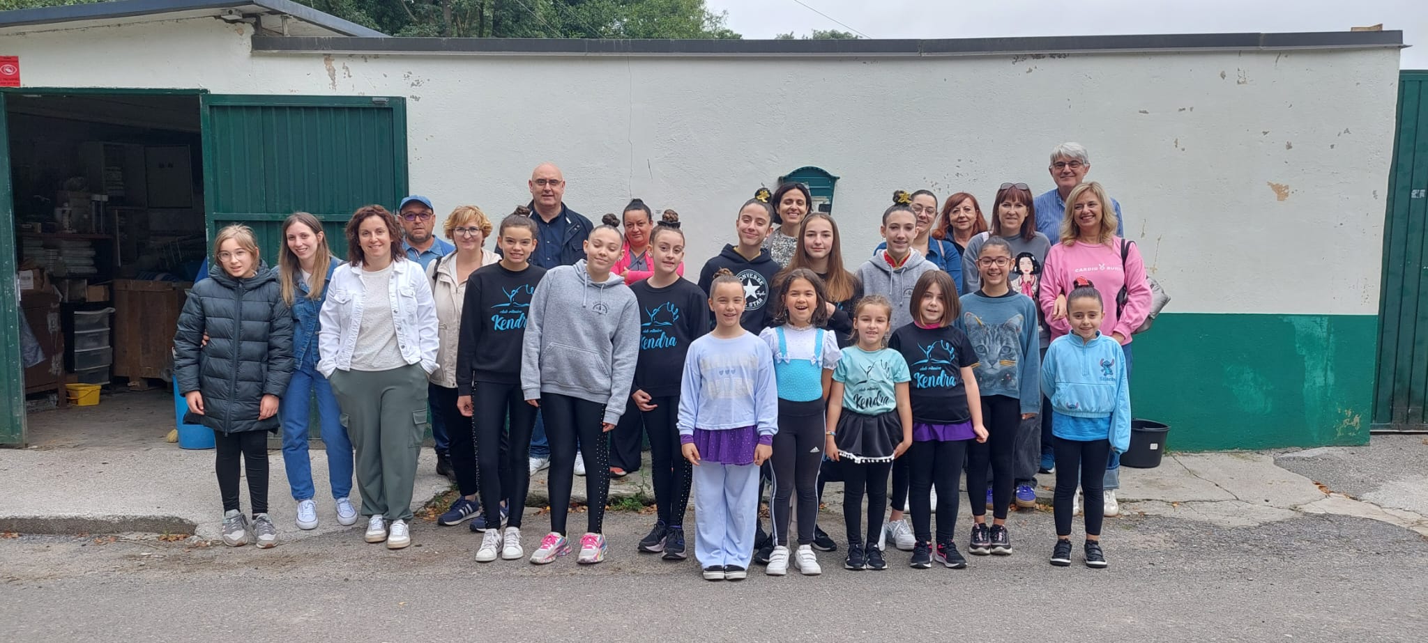 Visita del grupo de Gimnasia Rítmica de Monforte